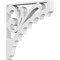 Ekena Millwork Genova Architectural Grade PVC Bracket, 5/8"W X 6"D X 6"H BKTP01X06X06GE - alternate 1